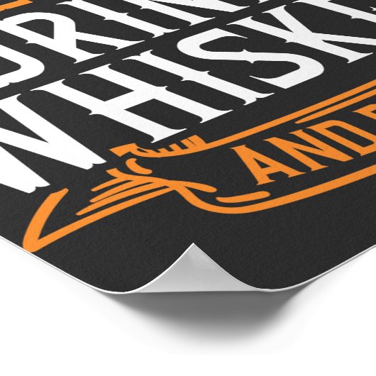 Cigar en Whiskey Quote Poster (Hoek)