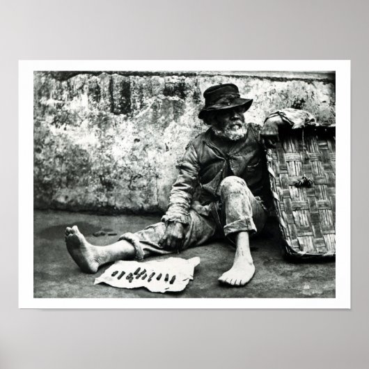 Cigar-end-verkoper, c.1865 (foto) poster (Voorkant)