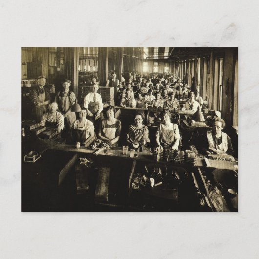 Cigar Factory circa 1900, Red Lion, York Co., PA Briefkaart (Voorkant)