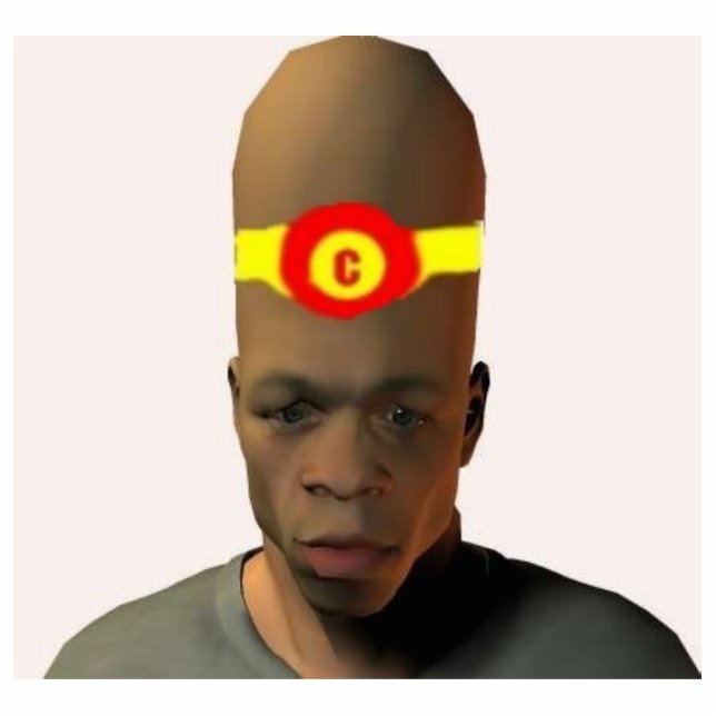 Cigar Head Staand Fotobeeldje (Voorkant)