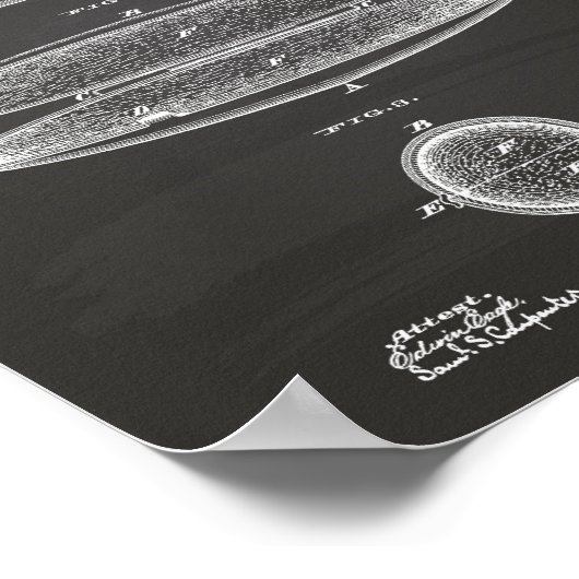 Cigar Holder 1881 Patent Art Chalkboard Poster (Hoek)