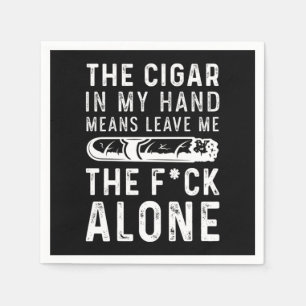Cigar in My Hand Smoke Tobacco Humidor Cigars Gift Servet