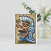 Cigar Indian Briefkaart (Staand voorkant)