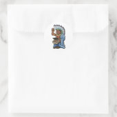 Cigar Indian Ronde Sticker (Tas)