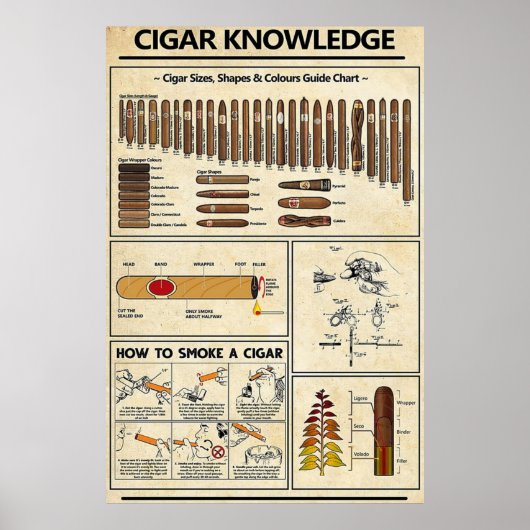 Cigar Knowledge Poster (Voorkant)