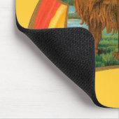  Cigar Label Art, Afrikaanse leeuw in Savannah Muismat (Hoek)