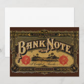 Cigar Label Art, Bank Note Money Finance (Voorkant / Achterkant)