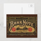  Cigar Label Art, Bank Note Money Finance Briefkaart (Voorkant / Achterkant)