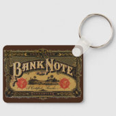  Cigar Label Art, Bank Note Money Finance Sleutelhanger (Voorkant)