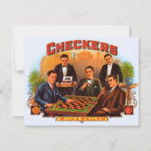  Cigar Label Art, Checkers Mild en Mellow (Voorkant)