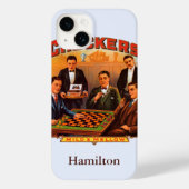 Cigar Label Art, Checkers Mild en Mellow Case-Mate iPhone Case (Achterkant)