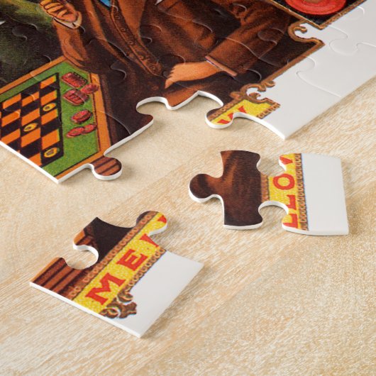 Cigar Label Art, Checkers Mild en Mellow Legpuzzel (Zijkant)