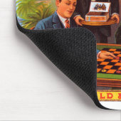 Cigar Label Art, Checkers Mild en Mellow Muismat (Hoek)