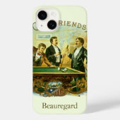Cigar Label Art, Club Friends Billiards Case-Mate iPhone Case (Achterkant)