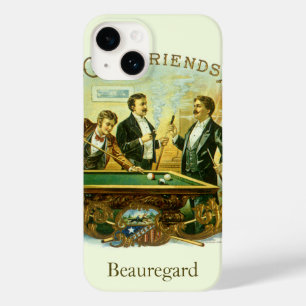  Cigar Label Art, Club Friends Billiards Case-Mate iPhone Case