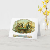  Cigar Label Art, Club Friends Billiards Kaart (Gele Bloem)