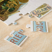  Cigar Label Art, Club Friends Billiards Legpuzzel (Zijkant)