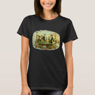  Cigar Label Art, Club Friends Billiards T-shirt