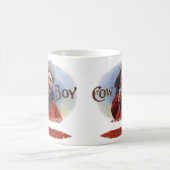 Cigar Label Art, Cowboy past het merk aan Koffiemok (Center)