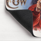 Cigar Label Art, Cowboy past het merk aan Muismat (Hoek)