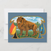 Cigar Label Art, Leon, koning van het Oerwoud (Voorkant)