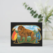  Cigar Label Art, Leon, koning van het Oerwoud Briefkaart (Staand voorkant)