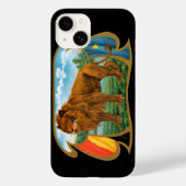  Cigar Label Art, Leon, koning van het Oerwoud Case-Mate iPhone Case (Achterkant)