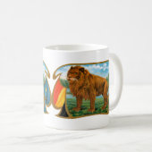  Cigar Label Art, Leon, koning van het Oerwoud Koffiemok (Voorkant rechts)