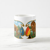 Cigar Label Art, Leon, koning van het Oerwoud Koffiemok (Center)