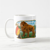 Cigar Label Art, Leon, koning van het Oerwoud Koffiemok (Links)