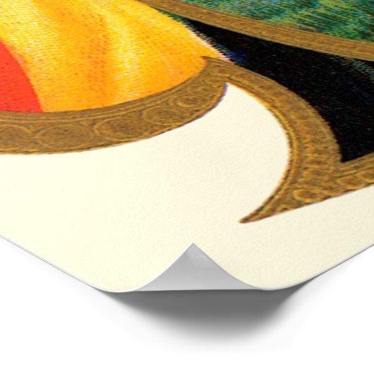  Cigar Label Art, Leon, koning van het Oerwoud Poster (Hoek)