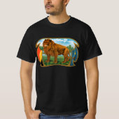 Cigar Label Art, Leon, koning van het Oerwoud T-shirt (Voorkant)