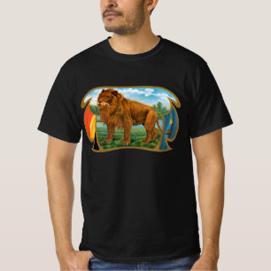 Cigar Label Art, Leon, koning van het Oerwoud T-shirt