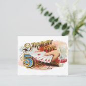 Cigar Label Art recht spoelen met hart (Staand voorkant)