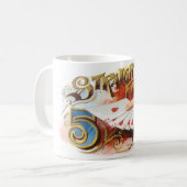  Cigar Label Art recht spoelen met hart Koffiemok (Voorkant links)