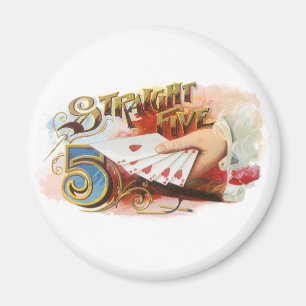  Cigar Label Art recht spoelen met hart Magneet