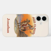  Cigar Label Art, Red Cloud Indian op paard Case-Mate iPhone Case (Achterkant (horizontaal))