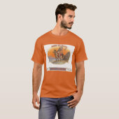  Cigar Label Art, Red Cloud Indian op paard T-shirt (Voorkant volledig)
