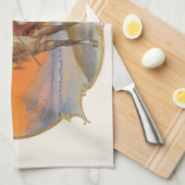  Cigar Label Art, Red Cloud Indian op paard Theedoek (Quarter Fold)