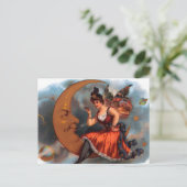  Cigar Label Art, Victoriaans op maan Briefkaart (Staand voorkant)