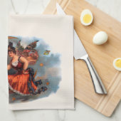  Cigar Label Art, Victoriaans op maan Theedoek (Quarter Fold)