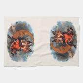  Cigar Label Art, Victoriaans op maan Theedoek (Horizontaal)