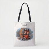  Cigar Label Art, Victoriaans op maan Tote Bag (Voorkant)