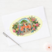  Cigar Label La Palmiera, Vrouw met Angels (Envelop)