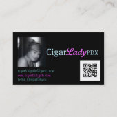 Cigar Lady PDX 2 Visitekaartje (Achterkant)