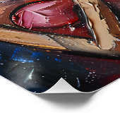 Cigar Lounge Femme Fatale Abstract Expressionisme Perfect Poster (Hoek)