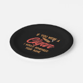 Cigar Lover | Als u een kaartje was Papieren Bordje (Gekanteld)