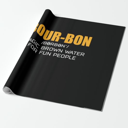 Cigar Lover | Bourbon Magic Brown Cadeaupapier (Uitgerold)