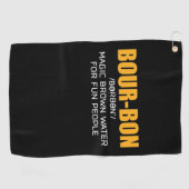 Cigar Lover | Bourbon Magic Brown Golfhanddoek (Horizontaal)