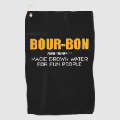 Cigar Lover | Bourbon Magic Brown Golfhanddoek (Voorkant)